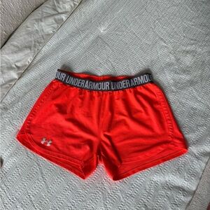 Under Armour Women's Vibrant Red Athletic Shorts